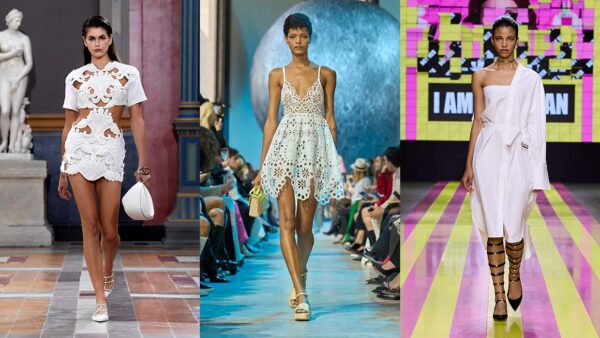 L'ultima tendenza moda per l'estate 2024? Gli abiti bianchi - Photos courtesy of Valentino, Elie Saab, Dior