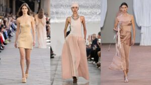 La tendenza moda per l'estate 2024: i colori ‘nude’ - Photo courtesy of Ermanno Scervino, Jil Sander, Alberta Ferretti