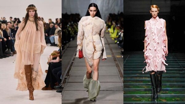 Le tendenze moda abiti donna per l'inverno 2024 2025 - photo courtesy of Chloé, Alexander McQueen, Prada