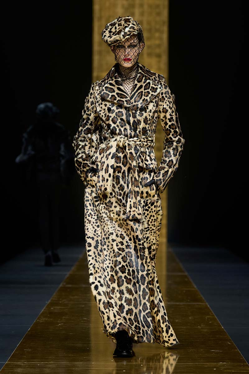 Il leopardato. La tendenza moda che ci accompagnerà durante l'inverno 2024 2025 - photo courtesy of Dolce & Gabbana