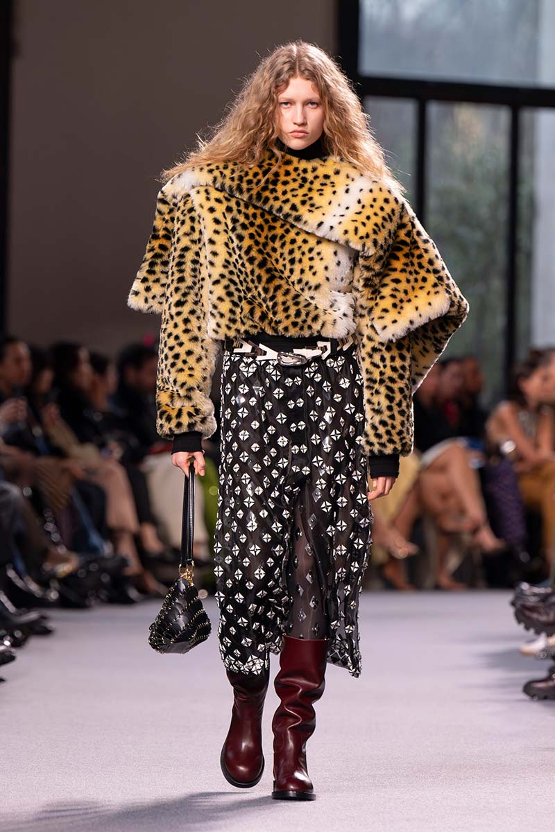 Il leopardato. La tendenza moda che ci accompagnerà durante l'inverno 2024 2025 - photo courtesy of Rabanne