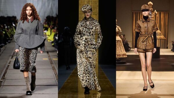 Il leopardato. La tendenza moda che ci accompagnerà durante l'inverno 2024 2025 - photo courtesy of Alexander McQueen, Dolce & Gabbana, Dior