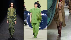 Tenete d'occhio questo colore moda per l'inverno 2024 - Photo courtesy of Alberta Ferretti, Jil Sander, Fendi