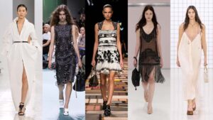 Le tendenze abiti donna per la primavera estate 2025 - Photo courtesy of Max Mara, Prada, Saint Laurent, Fendi, Chloé